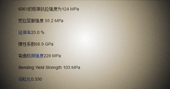 6061黄瓜视频APP下载安装力学性能 6061黄瓜视频APP下载安装力学性能